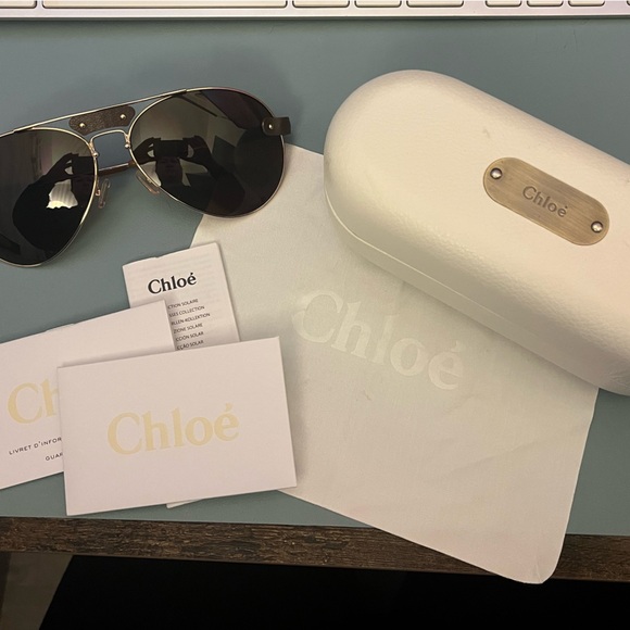 Chloe Aviator Sunglasses CL2104 - Picture 5 of 6